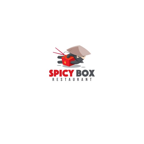 Ninja logo with the title 'Spicy Box'