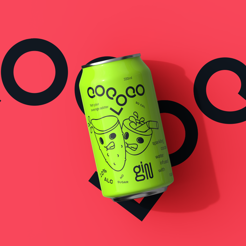 Drink design with the title 'cocoloco'