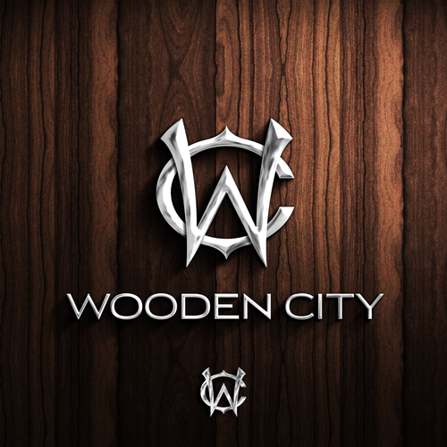 Watch logo with the title 'Logo design for Wooden City'