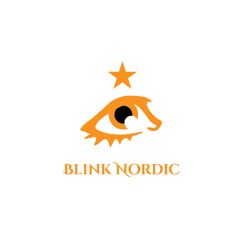Iris design with the title 'Logo for 'Blink Nordic''