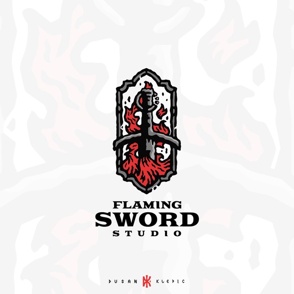 Flaming logo with the title 'Flaming Sword Studio'