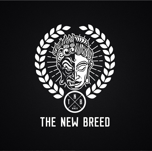 Buddha design with the title 'Concept illustration for The New Breed'