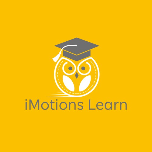 Graduation cap design with the title 'imotion learning '