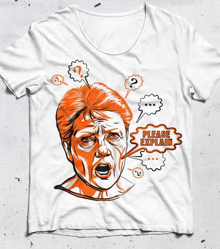 Portrait t-shirt with the title 'T-shirt design'