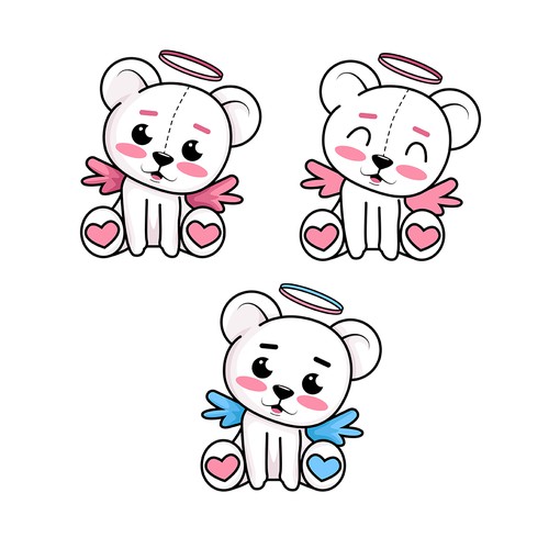 Angel artwork with the title 'Angel Bear Hair Gummy'