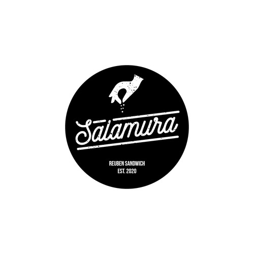 Sticker logo with the title 'Subtle modern logo for a restaurant'