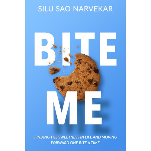 Self-help book cover with the title 'Book cover design for Bite Me'