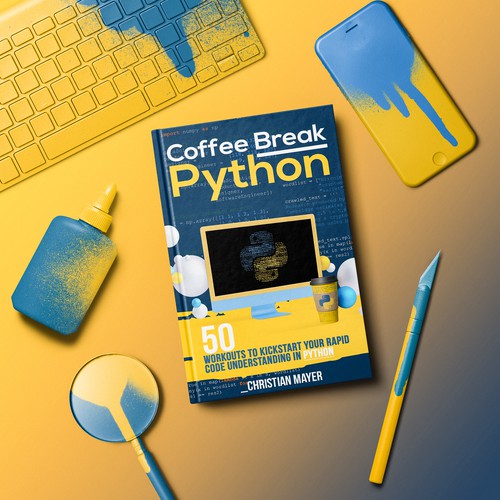 Python design with the title 'COFFEE BREAK PYTHON PROPOSAL'