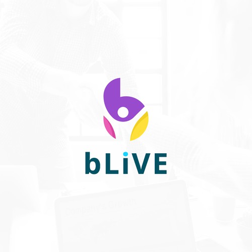 Youthful design with the title 'bLive '