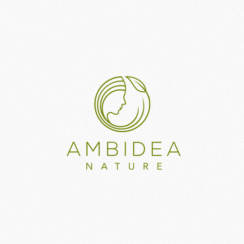 Oil brand with the title 'Logo Concept for Ambidea Nature'
