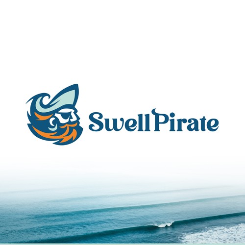 Pirate logo with the title 'LOGO for SURF Website'