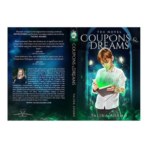 Children's book cover with the title 'Coupons & Dreams'