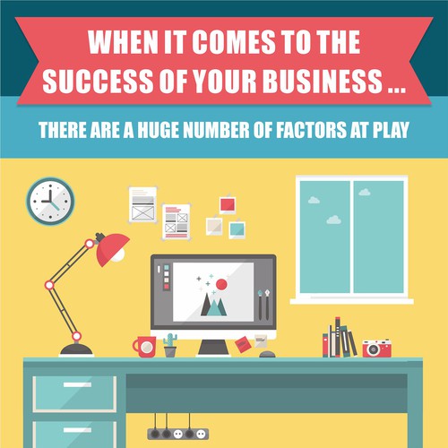 Work design with the title 'Success of the business'