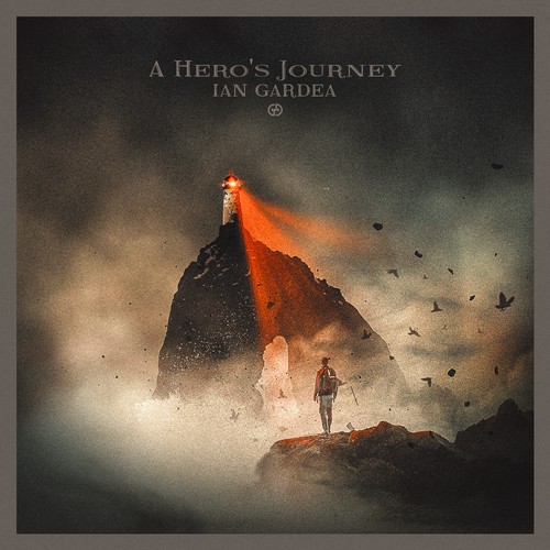 Album artwork with the title 'Ian Gared - A Heroe's Journey album cover'