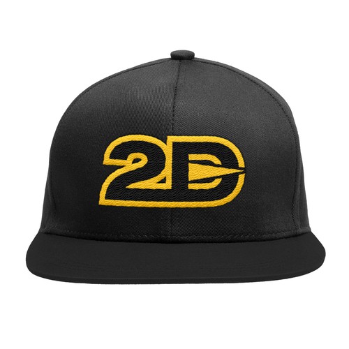 Hat design with the title '2 Hat custom Hat'