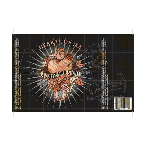 Coffee label with the title 'Label for can'