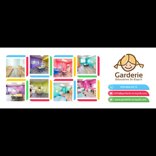 Kindergarten design with the title 'Colorful Kids Kindergarten Project'