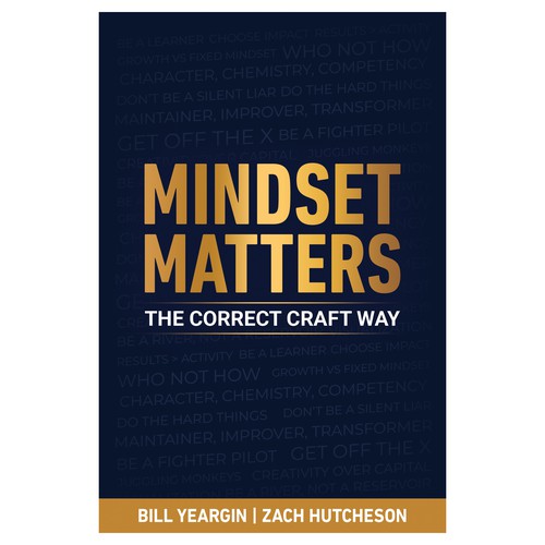 Paperback book cover with the title 'Mindset Matters: The Correct Craft Way'