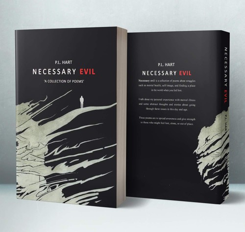 Poetry book cover with the title 'Book cover'