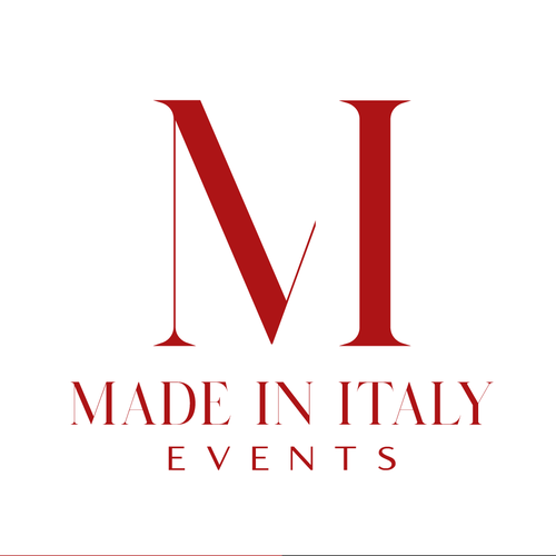 Romantic logo with the title 'Made in Italy - Events'