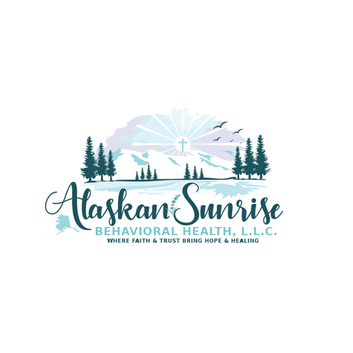 Alaska logo with the title 'Alaskan Sunrise'