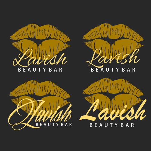 Lip logo with the title 'Lavish Beauty Bar'