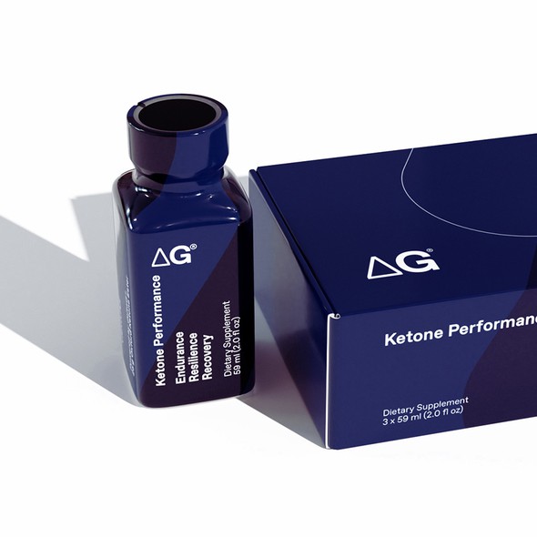 Keto packaging with the title 'DeltaG - Performance'