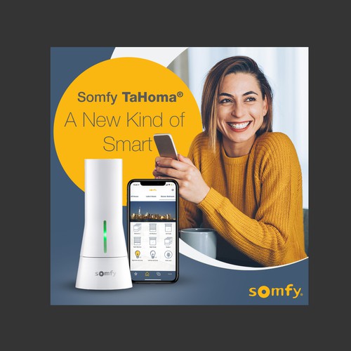 Google Ads design with the title 'Google ads designs for Smart home device'