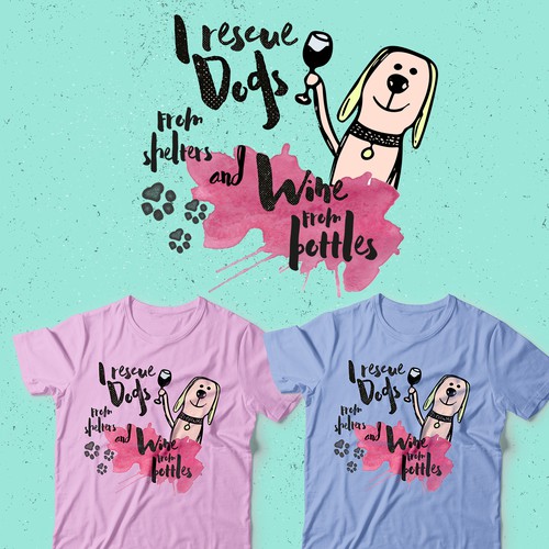 Cute t-shirt with the title 'T-Shirt design'