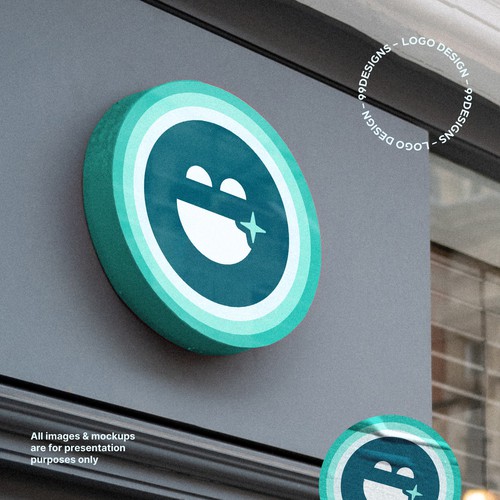 Dentist logo with the title 'Sunshine Dental Co. | Logo Design'