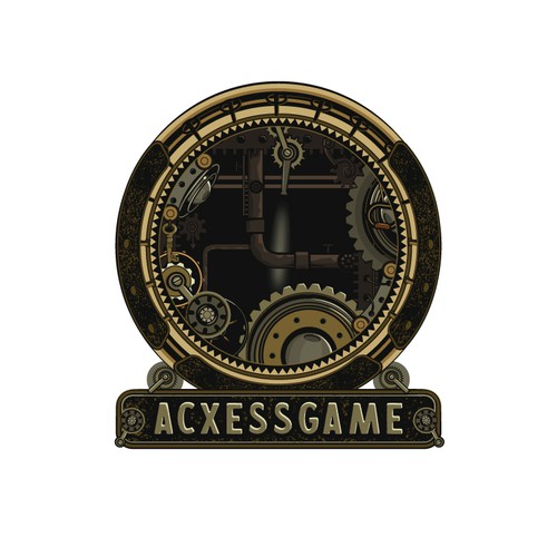 Brown design with the title 'AcxessGame'