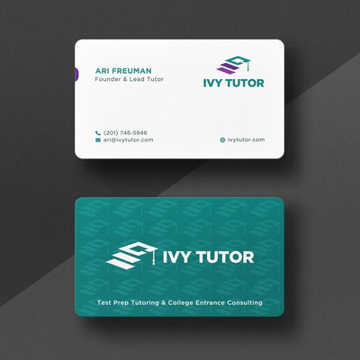 Ivy Tutor Business Card Design