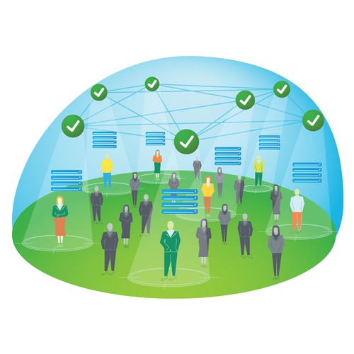 Data artwork with the title 'Targeted surway illustration'