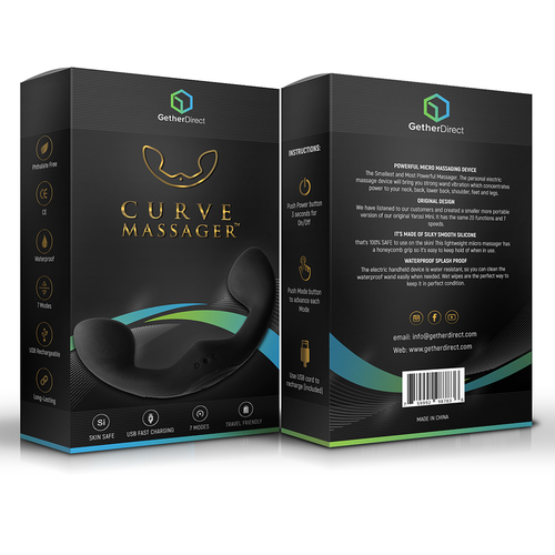 Massage design with the title 'massager'