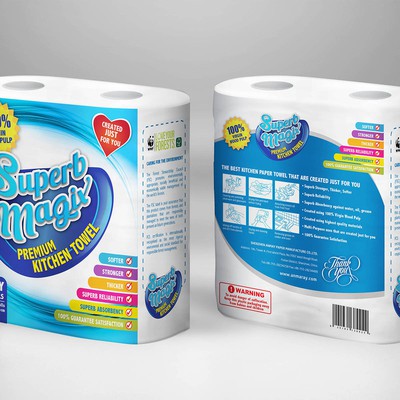 Create a SUPERB unique, special kitchen paper towel. *Attract buyers on first look* First Impression