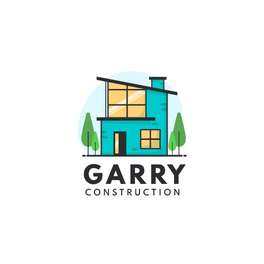 Classic brand with the title 'Modern House Logo for Construction Company'