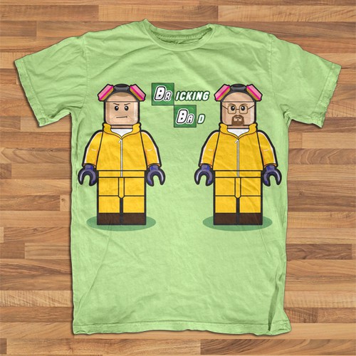 Brick design with the title 'LOL T-Shirt UK: Bricking Bad'