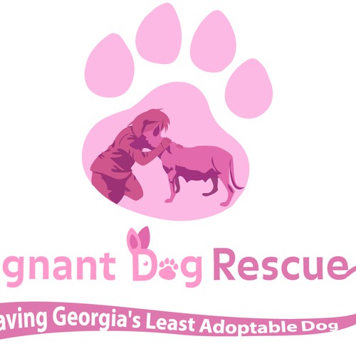 Rescue logo with the title 'Help Save Lives, Create a Bold, Fresh and Motivating design for Pregnant Dogs on Death Row!'