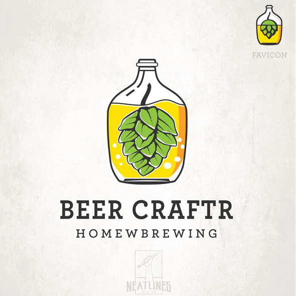 Yellow and green design with the title 'Beer Craftr'