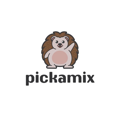 Laptop logo with the title 'pickamix'