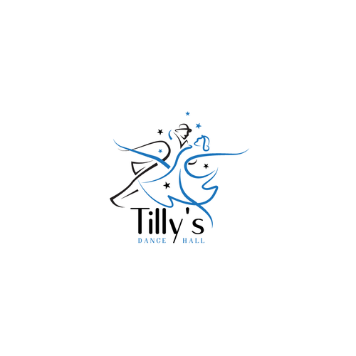 Couple logo with the title 'Tilly's Dance Hall'