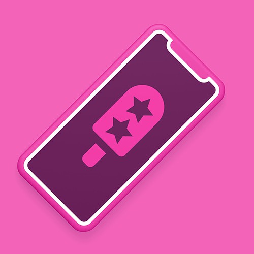 Popsicle logo with the title 'Geometric popsicle'