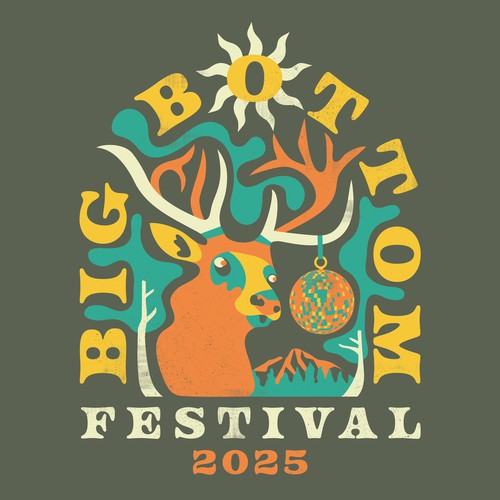 Festival t-shirt with the title 'Big Bottom Festival'
