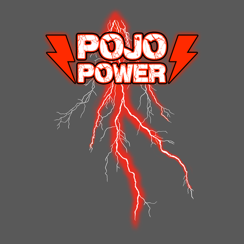 Lightning design with the title 'Pojo Power'