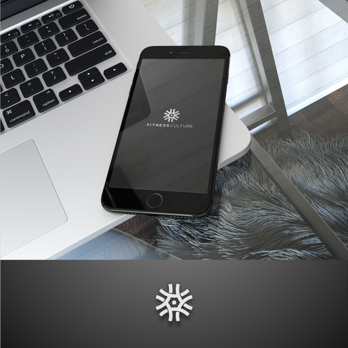 Brilliant logo with the title 'luxurious logo for Fitness Culture'