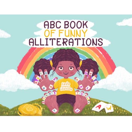 Children's book cover with the title 'ABC BOOK OF FUNNY ALLITERATIONS'