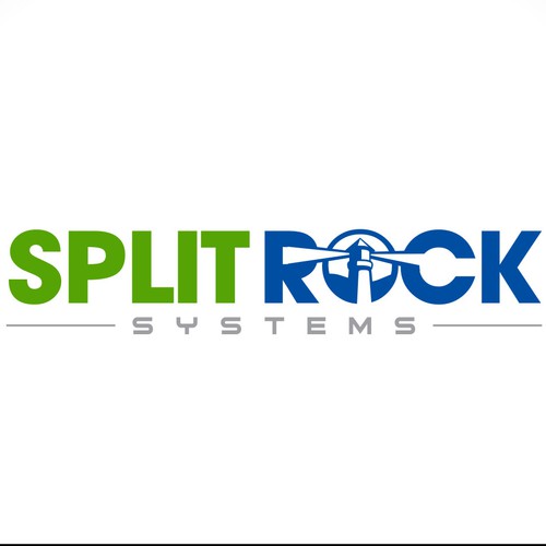 System design with the title 'Modern and clean logo for "Split Rock Systems"'