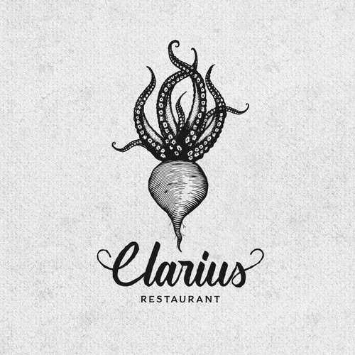 Octopus logo with the title 'clarius'