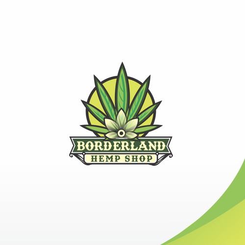 Weed brand with the title 'logo concept for a Hempshop'