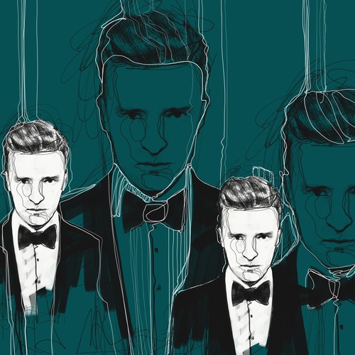 Line art illustration with the title 'illustrations/sketched'